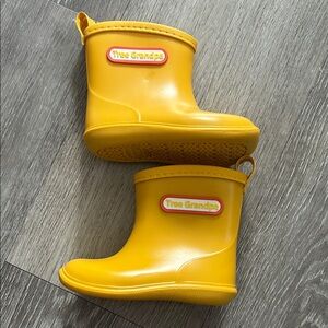 Yellow Kids Rain Boots